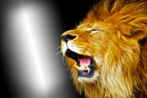 Фотоэффект с неоновым львом