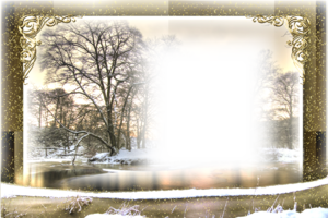 Зимняя рамка онлайн для фото