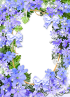 Фото рамка в цветочном убранстве