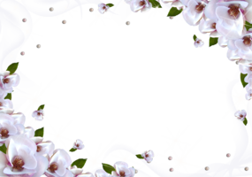 Рамка-накладка с цветами