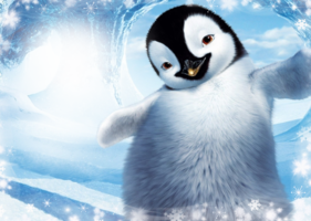 Фотоэффект детский с пингвином