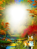 Осенний фотоэффект с лисенком