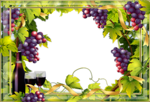 Рамка для фото с виноградом