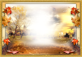 Осенний фотоэффект листопад