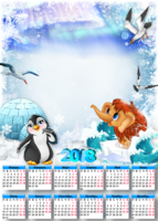 Календарь для детей Момантенком