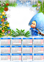 Календарь с Машей Снегурочкой